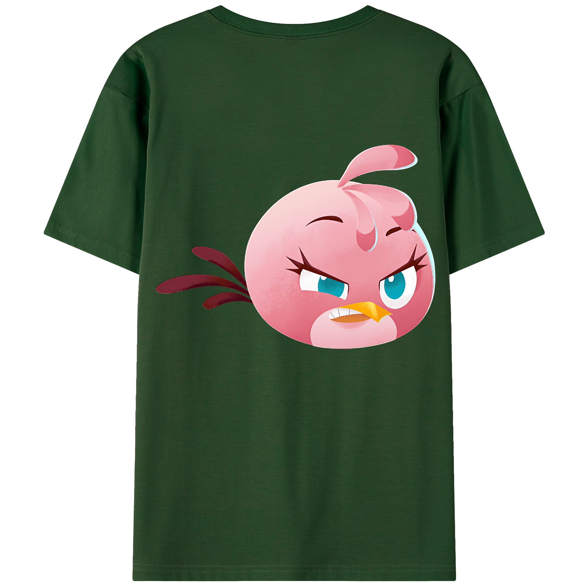 （画像用） Angry Birds アングリーバード 綿100％半袖Tシャツ（背面プリント）